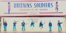 Britains Soldiers Union infantry American Civil War 14C Boxed 7 Figure Set