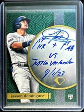 2024 Topps Diamond Icons Jasson Dominguez Iconic Firsts Inscription Auto /25 RC