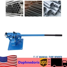 1-3" 7 Dies Metal Square Round Bar Bend Manual Metal Pipe Tube Steel Bender