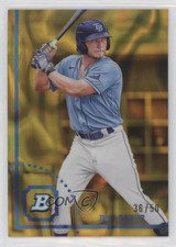 2022 Bowman Heritage Chrome Prospects Gold Lava Refractor 36/50 Dru Baker jm6