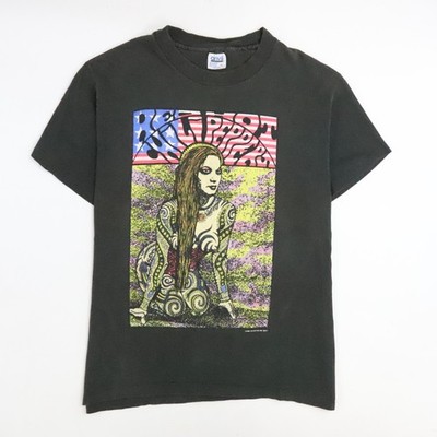 Vintage Red Hot Chili Peppers Tattoo Girl Kozik T-Shirt Size Large RHCP 1992 90s