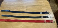 Boys/Girls Baseball/Softball Belts 3 Pc Lot...RED, black, Navy Blue Champro