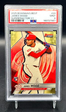 Marketplace image: 2025 Bowman's Best James Wood Superfractor 1/1 RC Rookie SP SSP PSA 9