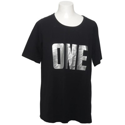 Club, T-shirt, Größe: 48/50, Schwarz, Baumwolle/Elasthan, Print, Herren #tuc