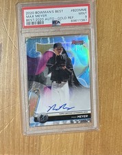 2020 Bowman's Best Best of 2020 Autographs Max Meyer #B20-MME Gold Refractor /50