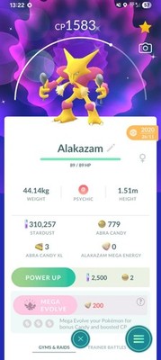 Shiny Alakazam Pokemon Garantiert Glück ab 2020 Registriert oder 30 Tage