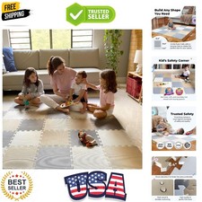 Baby Play Mat, Soft Foam Floor Tiles for Kids. Adjustable Interlocking Foam T...