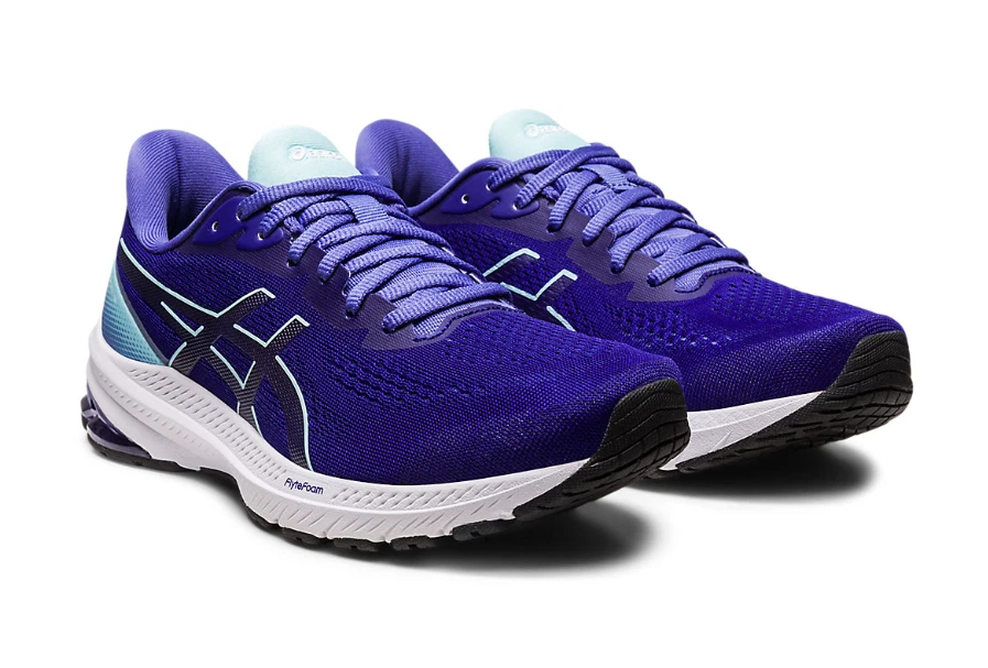 Zapatos para correr ASICS® para mujer 9 WIDE GT-1000™ 12 en berenjena/aquamarina Foto 3 de 4