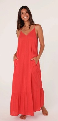 flowy dress with pockets Flowy Sleeveless Dress With Pockets 5788O/5244 main image 1