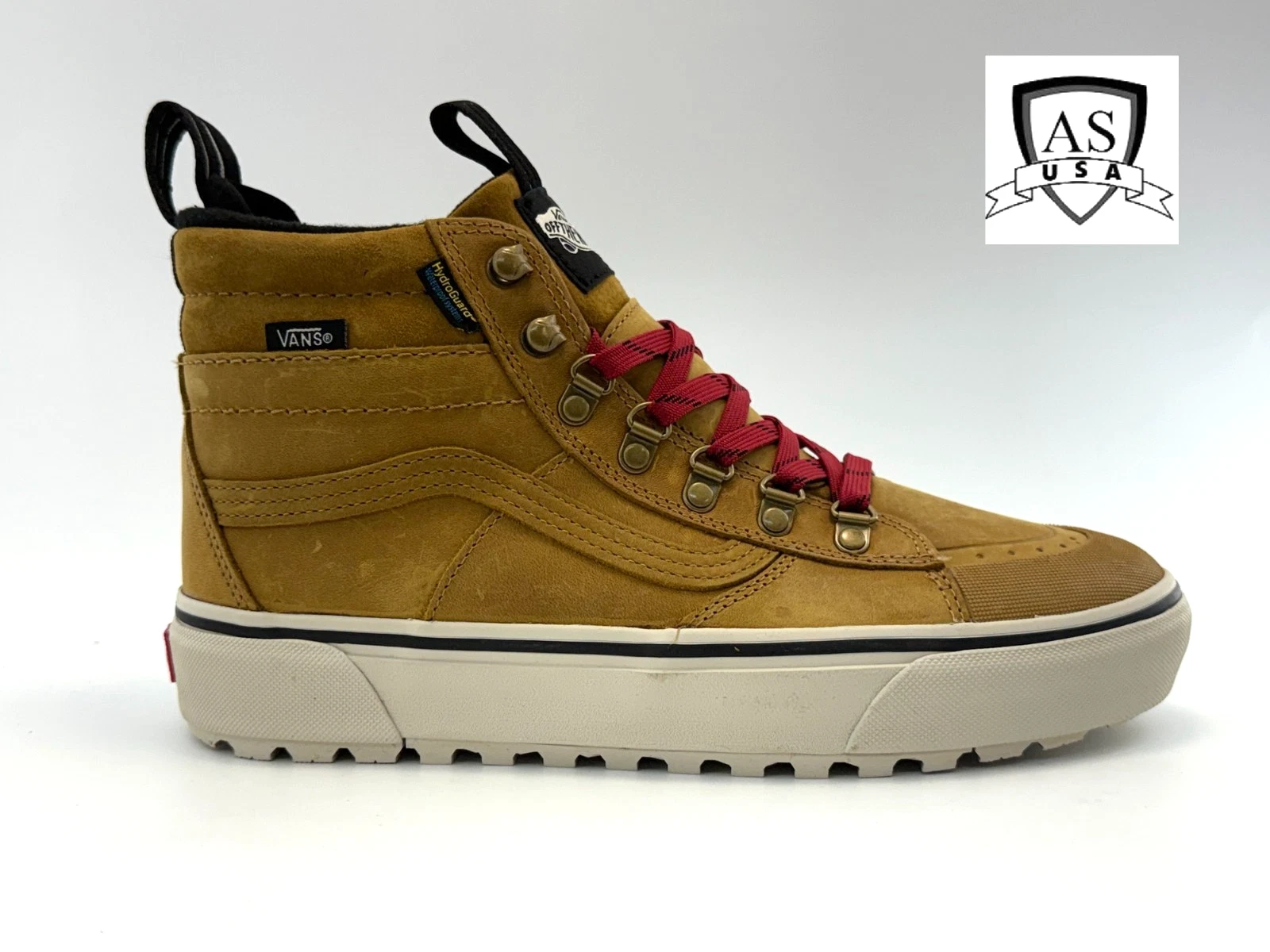 Vans Sk8-Hi Dr MTE-2 Boots Pop Lace Tan Men Shoes Sz 7, 7.5 Hiking Waterproof