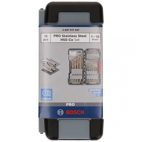 Bosch Metallbohrer-Set Hss-Co Toughbox, DIN 338, 135°, 18-Tlg., 1 - 10 Mm-image