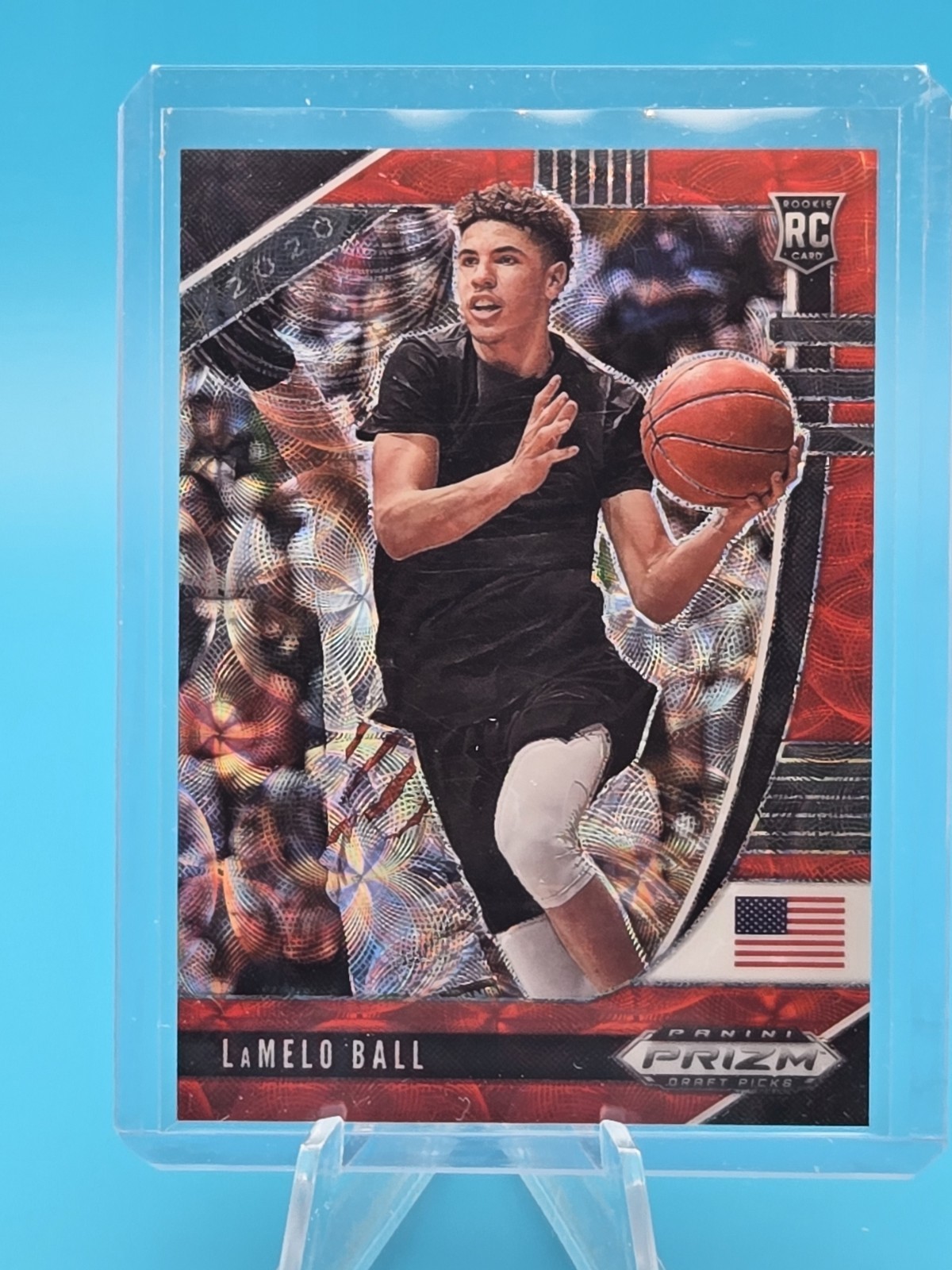 2020-21 Panini Prizm Draft Picks - LaMelo Ball #3 Choice Red Prizm /88 (RC)