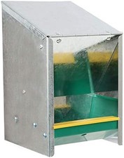 Rural365 Automatic Chicken Feeder System 5.5lb Galvanized Poultry Trough