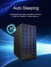 8 Bay Tool Less Tray Hot Swapable 2.5" and 3.5" SATA Hard Drive External USB-...