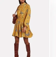 RHODE Caroline Serengeti Print Mini Dress Size Small