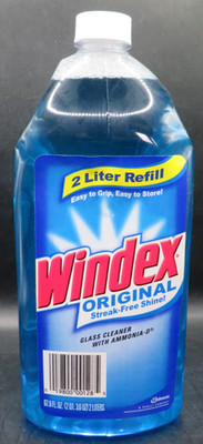 2L Refill Windex Original Streak Free Shine-Glass Cleaner with Ammonia-D-Johnson