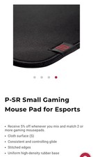 BenQ Zowie P-SR Small Gaming Mouse Pad for Esports 13.5"x 12" no box