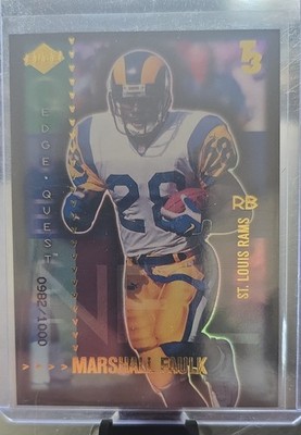 2000 Collector's Edge T3 - Edge Quest Marshall Faulk #EQ13 /1000
