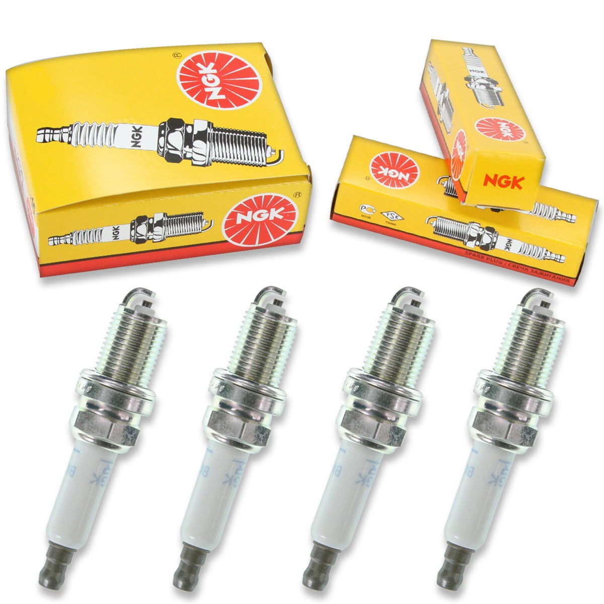 4 pcs NGK Standard Spark Plugs for 1993-1999 Saturn SW1 1.9L L4 - Engine Kit vx