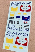 '68 Porsche Targa Winner Pro Decals, Twin Set; 1/64 HO, AFX  Tyco 908