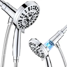 Magnetic High Pressure Shower Head, 10-Mode Handheld Shower Head, Built-In 2 Pow