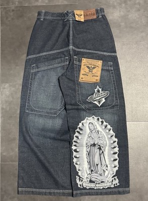 NWT skato Virgin Mary Wide Leg Jeans size 32 | eBay