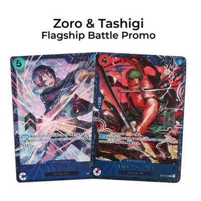 Zoro & Tashigi Flagship Battle Promo Japan EINTEILIGES Kartenspiel-Set