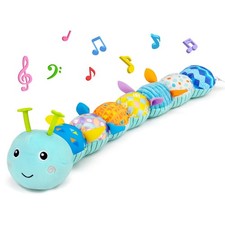 Baby Tummy Time Toys 0-6 Month Musical Stuffed Animal Plush Caterpillar Toy f...