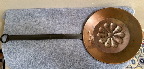 Handcrafted 25-1/4” Long Vintage Copper Dipper Copper & Brass Bonanza #6