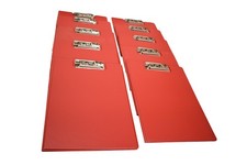 Essential Lever Clip Clipboards 10 Pack Red PVC Free Made In Canada Supplies