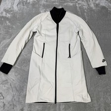 Nike Tech Fleece Long Wind-Proof Jacket Bone Beige 884429-072 Women's XS