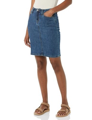 Amazon Essentials Women's Classic 5-Pocket Denim Skirt (Available in Plus Size),