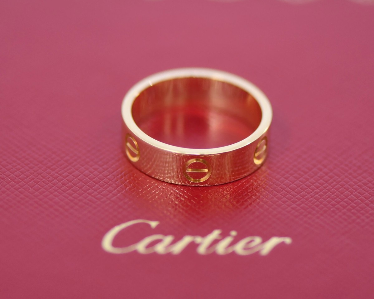 Cartier 18K Yellow Gold Love Ring Size 57 | eBay