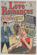LOVE ROMANCES  85  VG/4.0  -  Affordable Atlas from 1960!