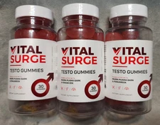 3 Bottles of Vital Surge Testo Gummies, Male Performance
