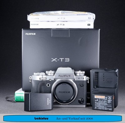 Fujifilm Fuji X-T3 26.1MP Silber Sehr Gut 2.200 Auslösungen OVP