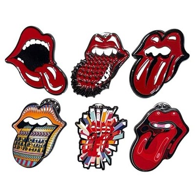 Rolling Stones - Pin Anstecker Set Tongues Evolution 2 - Colle - One Size - G500z