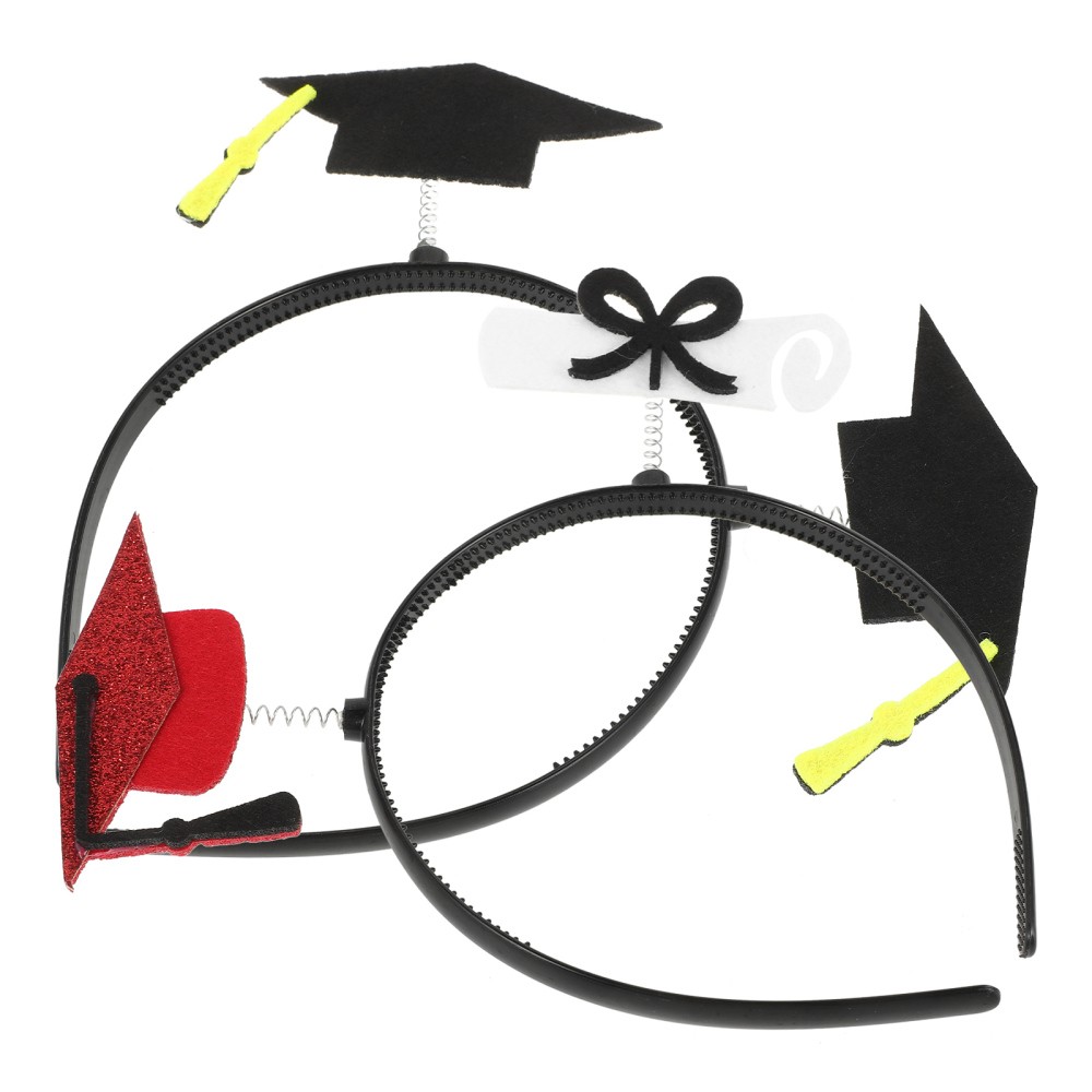 2-Piece Graduation Cap Headbands for Baby Girls Hair Accessories