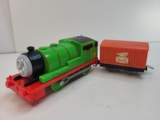 Thomas  Friends Trackmaster Percy Mail Car Motorized Train Engine 2013 Working