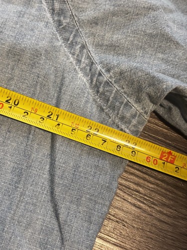 Ralph Lauren Denim Button Up Hemd Large Chambray Stretch Oxford Flesh Pony - Bild 4 von 7