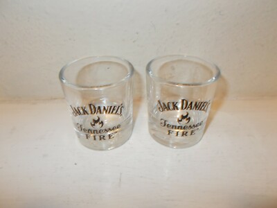 Jack Daniel's Tennessee Fire Set of Two Shot Glasses
