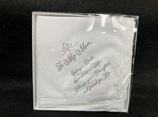 Wedding Hankie Gifts for Mom Handkerchief Gift from Bride NEW