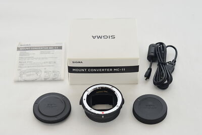 Box [MINT] Sigma MOUNT CONVERTER MC-11 EF-E Cap Cable From JAPAN