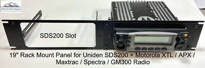 19'' Rack Mount Panel for 1 - Uniden SDS200 + 1 Motorola XTL/APX/GM300 Radio