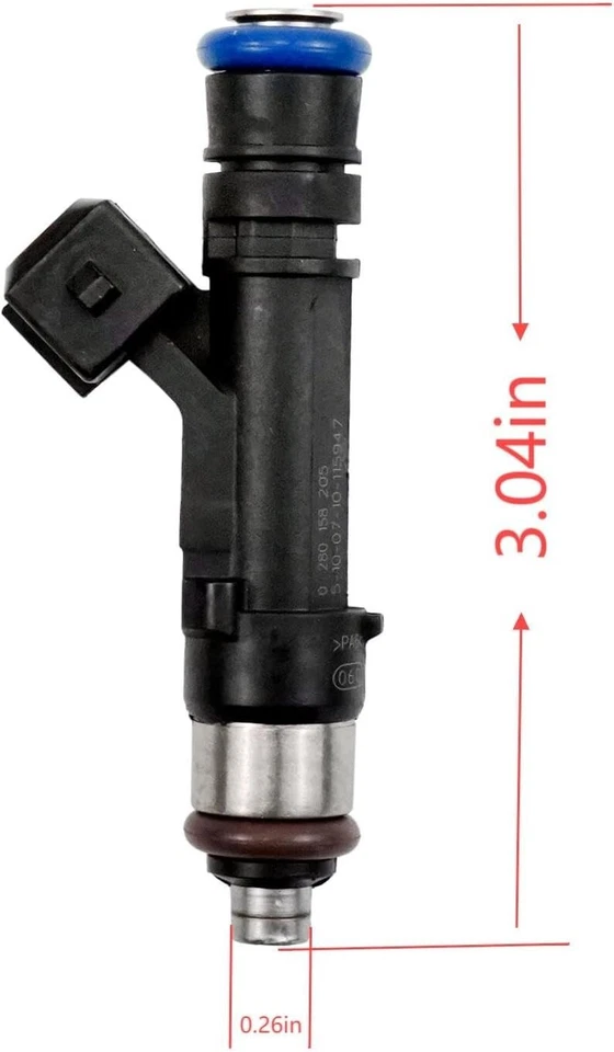 4x Injetores de Combustível Bosch Genuínos Compatível com Buick Encore L4 1.4L #0280158205 2013-2021 - Imagem 3 de 4