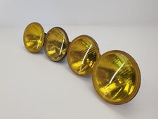 Original BMW E3 E24 E30 Hella Headlights France Yellow Low+High Beam Set USED N