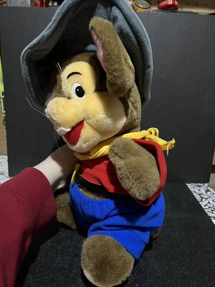 Universal Studios 1989 Fievel Goes West An American Tail 14” ratón vaquero de felpa Foto 2 de 4