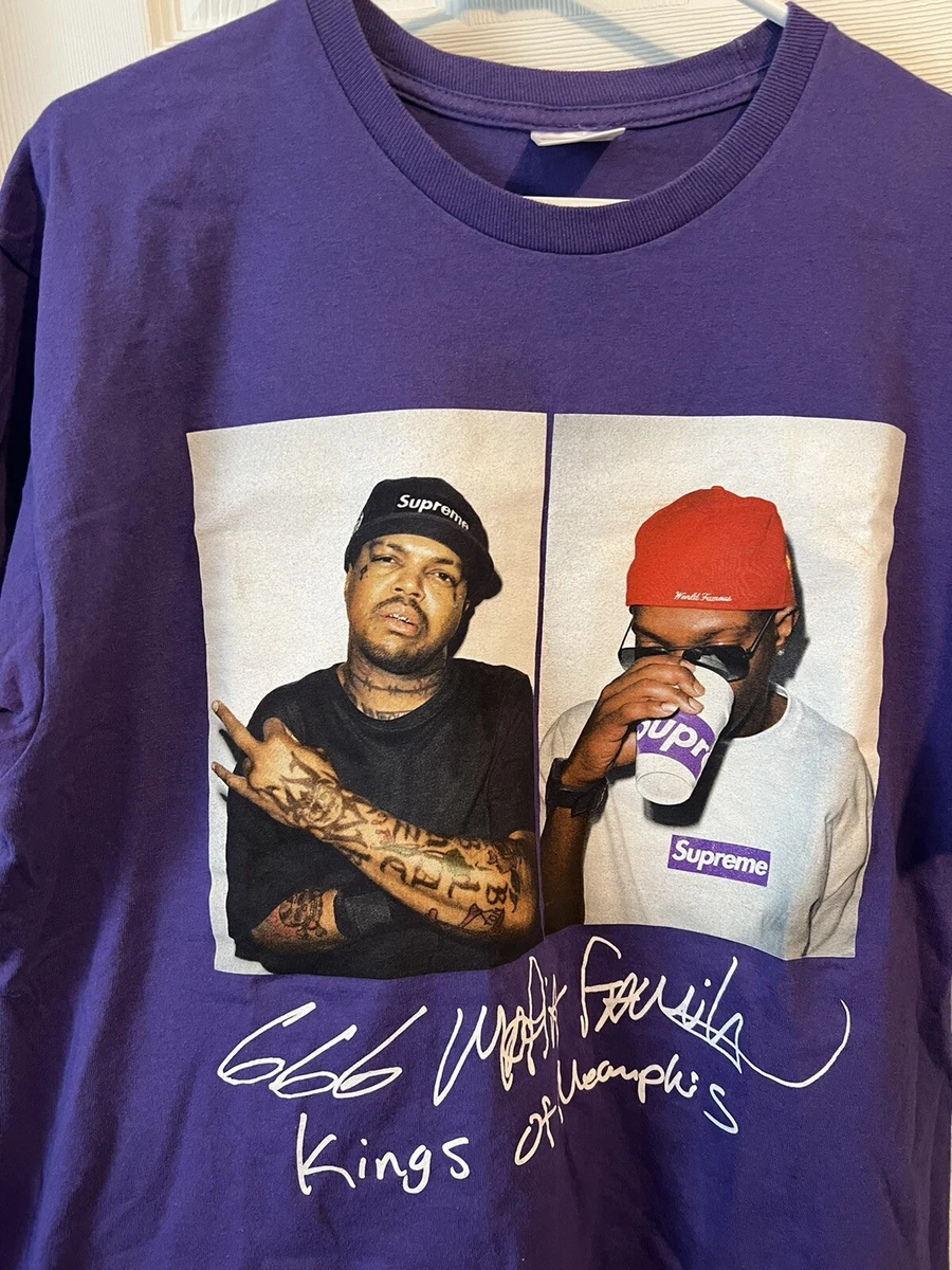 Supreme FW12 Fall Winter 2012 3 6 Mafia T Shirt Purple Size Large Pre Owned