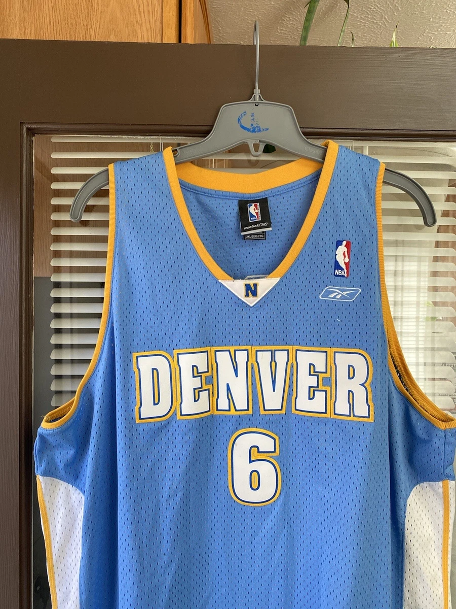 Vintage Denver Nuggets #6 Kenyon Martin Authentic Stitched NBA Basketball  Jersey