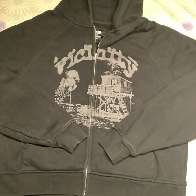 Vicinity, XL, schwarzer  Sweatjacke mit Kapuze